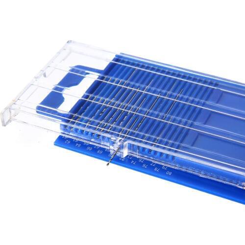 20Pcs Mini Imperial Drill Bit Set HSS Micro Twist Drill Bit With Case Precise DIY Model Craft Electronics Watch Repairing Tool