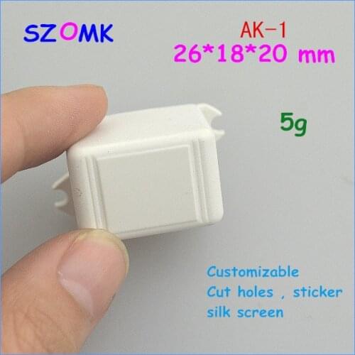 20 pieces a lot, electronic project box for Diy housing 26*18*20mm electrical cabinet abs plastic enclosure small plastic box