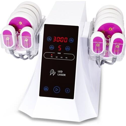 8 Big Lipo Laser Pads 4 Small Pads 5mw Led Light Slimming Machine Body Sculpture Spa Skin Care