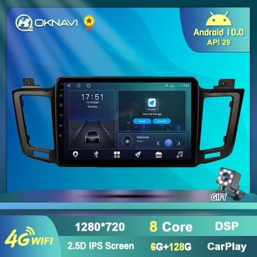Car Radio for Toyota RAV4 4 2012-2018 2din Android Multimedia Player GPS Navigation Bluetooth Wifi 4G Autoradio Streeing Wheel