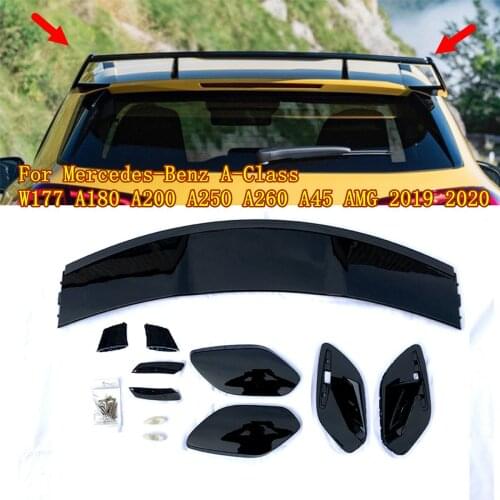 High quality ABS plastic black red rear spoiler for Mercedes-Benz W177 Hatchback A-Class A180 A200 A250 A260 A45 AMG 2019 2020
