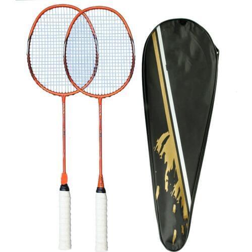 Carbon fiber badminton beater, amateur junior competition and training for adults and adolescents, 2 Pcs (a few) 20~ 22