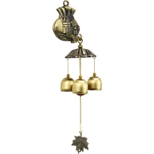 Decoration Bell Lucky Wind Chimes JapaneseCopper Creative Bedroom Pendant Gift Home Decoration Accessories Lucky Cat Home