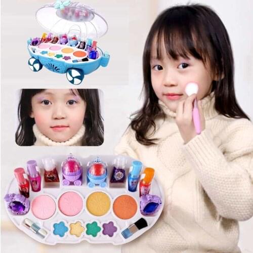 Disneyland ice and snow 2 crystal car toy girl family home make up children simulation make up car toy children birthday gift