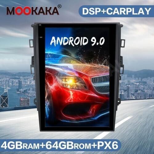 For Ford Fusion Mondeo MK5 Radio Android Multimedia PX6 GPS Navigation Head Unit Tesla Style Screen Car Audio Auto Stereo Player