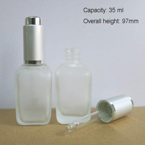 20 x 35ml Frost Glass Dropper Bottle, 35cc PIpette Dropper Vial,Glass Sample Container