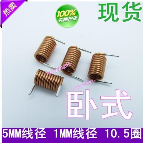 50pcs/Internal diameter 5MM 10.5 Circle 1.0 Line Hollow coil Coil inductors Inductors coil Horizontal