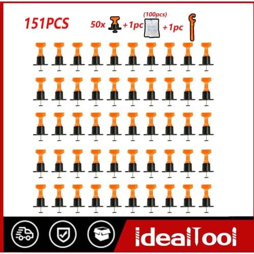 151pcs/set Level Wedges Tile Spacers For Flooring Wall Tile Spacer Carrelage Tile Leveling System Leveler Locator Spacers Plier