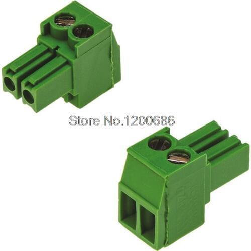 TE Connectivity AMP Connectors 284506-2 TERM BLOCK PLUG 2 Position Terminal Block Plug Female Sockets 0.138" (3.50mm) Screw