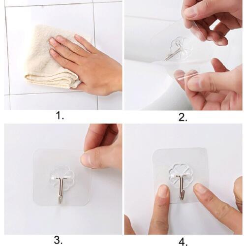 5pcs Suction Cup Hook Hanger Strong Vacuum Holder For Wall Door Bathroom Kitchen Window J99Store