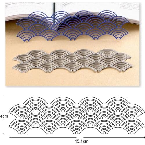Craft dies Lace Strip Wave Border metal cutting dies Scrapbooking dies paper cards making knife mould blade punch stencils dies
