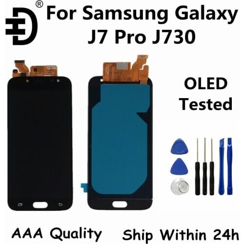 OLED LCD Screen For Samsung Galaxy J7 Pro 2017 J730 LCD Display Touch Screen Digitizer Assembly For SAMSUNG SM-J730F Display