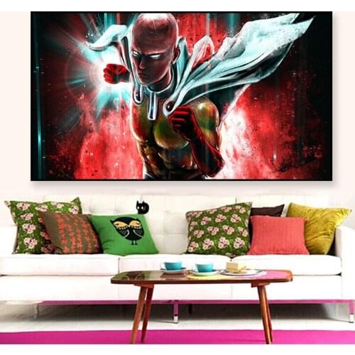 One Punch Man Anime Art Prints Anime Wall Scroll Decoration Poster Art Prints 50 x 70 cm,No Frame