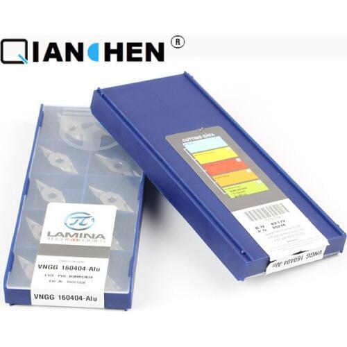 Genuine original high quality high-performance LAMINA VNGG 160404-Alu LT05 (10pcs/lot) tungsten Carbide Cutting tools inserts