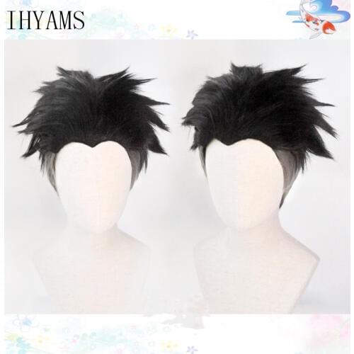 Anime Demon Slayer: Kimetsu no Yaiba Himejima Kyoumei Cosplay Wigs Short Heat Resistant Synthetic Hair Wig + Wig Cap