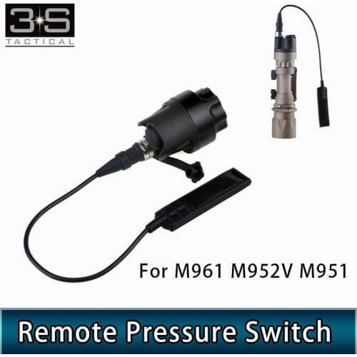 Tactical Scout Light Remote Pressure Switch Tail Cover Pressure Pad Dual Switch Assembly For M961 M952V M951 Flashlight