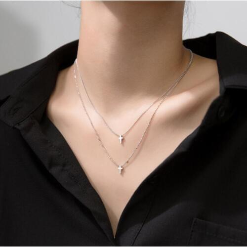 Silver Cross Pendants Necklaces 925 Sterling Silver Pendants Necklaces