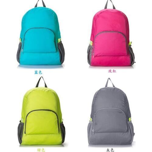 Backpack sports bag light folding nylon outdoor men female backpack camping bag climbing hiking travel portable sports bag