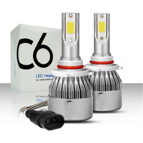 2pcs LED Headlight H7 H11 H4 Hi/Lo H1/H3/H8/HB1/HB3/HB4/HB5/H13/H16/H27 9005 Car LED Lamp Bulb 3000K 4300K 6000K 8000K C6 COB
