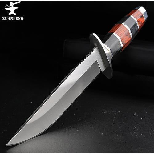Outdoor knife self-defense portable multifunctional small knife high hardness survival knife straight knife