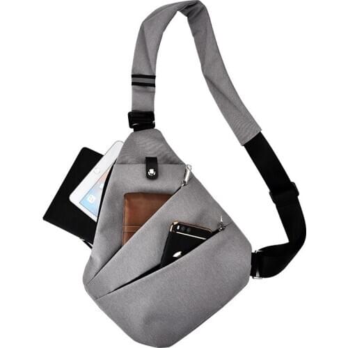 Waterproof nylon cloth chest bag 2019 multi-function anti-theft gun bag wild casual wholesale shoulder Messenger bag