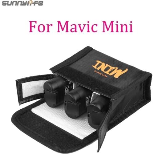 Sunnylife Mavic Mini 2 Battery Safe Bag Explosion-proof Battery Protective Storage Bag for DJI Mavic Mini/Mini 2 Accessories
