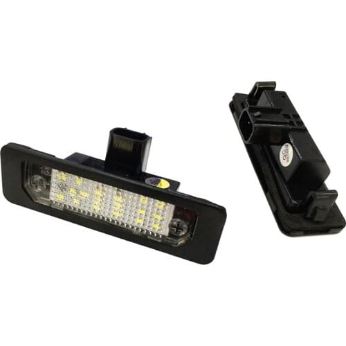 Car Flashing 1 Pair Car LED License Plate Light Lamp for Ford Mustang Fusion Flex Taurus for Lincoln MKS MKZ MKT MKX
