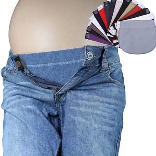 1PC Maternity Pregnancy Waistband Belt ADJUSTABLE Elastic Waist Extender Clothing Pants For Pregnant