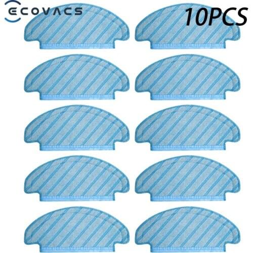 10PCS Mop Cloths Clean Cloths for Ecovacs Deebot T8 T8 AIVI T9 AIVI VIacuum Cleaner Accessories Mop Floor Clean Replacement