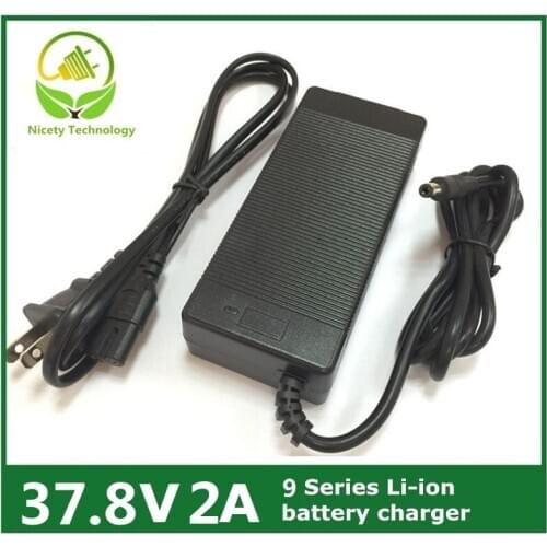 37.8v2a INPUT100-240V OUT PUT DC: 37.8V 2A charger for 9series lithium li-ion battery good quality warrant