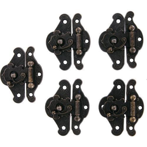 5 Pairs Metal Vintage Hardware Hasps Antique Bronze Jewelry Wooden Box Case Toggle Hasps Latches 39 X 49mm