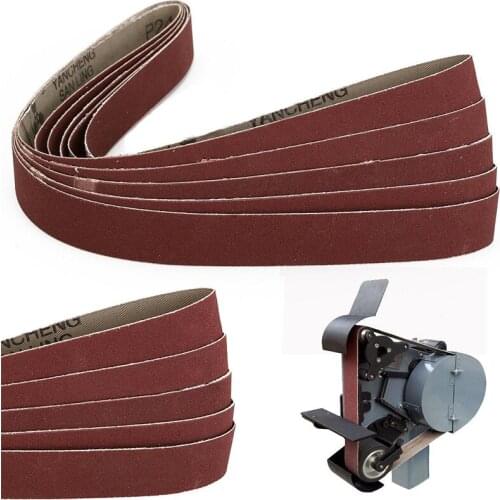 5Pcs 25*760mm Abrasive Sanding Belts 1"x30" Sanding Paper for Belt Sander Grinding Polishing Woodworking Tool 240 Grit