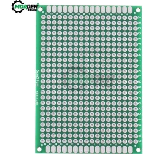 5x7 Double Side Copper Prototype PCB Universal Board Experimental Development Plate For Arduino