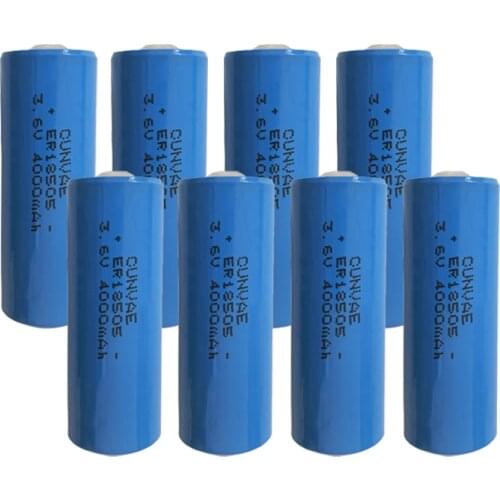 8PCS Energy type A ER18505 3.6V 4000MAH disposable lithium battery 18505 security devices Automotive electronics 3.6Volt 18505