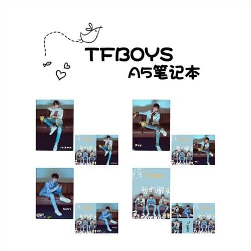TFBOYS New Album "My Friend" Photo Plastic Cover Notebook Creative Stationery Star Surroundings Souvenir Notebooks and Journals