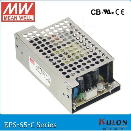 Original MEAN WELL EPS-65-24-C 24V 2.71A 65W meanwell enclosed type Power Supply EPS-65 with cover