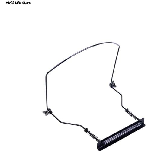 Black 10 Holes Harmonica Neck Holder Adjustable Mouth Organ Stand Harmonica Harp Rack Metal Kids Learning Toys