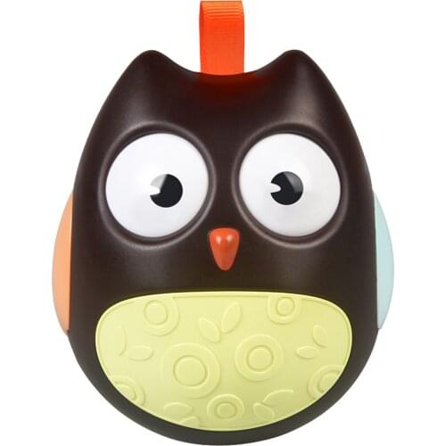Kids Owl Wobble Doll Toy Cute Safe Wobbling Melody Owl Shaped Toy Safe Children Colorful Smooth Exquisite Early Educational Toy