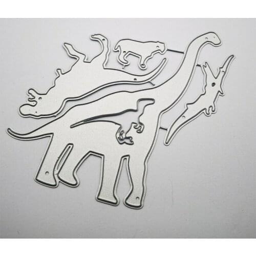 Dinosaur Group Carbon Steel Cutting Dies DIY Scrapbooking Photo Album Embossing Paper Cards Making Stencil Decorative Cards