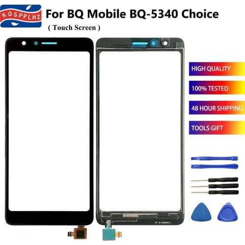 For BQ Mobile BQ-5340 Choice Touch Screen Sensor Panel lens Original Repair Part For BQ5340 BQ-5340 BQ 5340 Phone Front Glass
