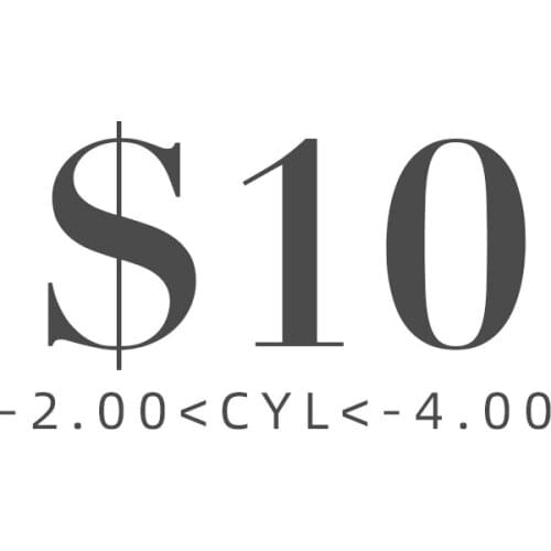 This can't be order alone, Extra Cost for Cylinder from 2.0D to 4.0D only, If you place orders alone, we will not shipment