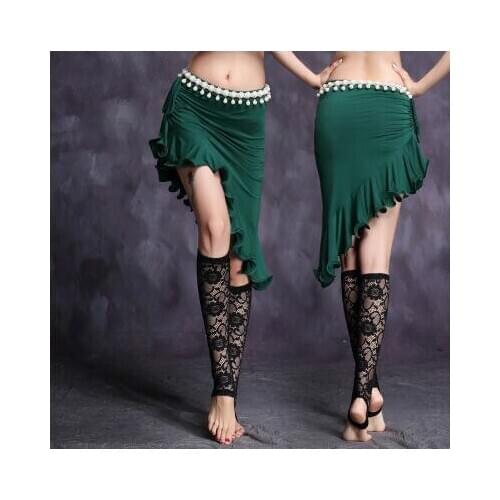 Good Quality Belly Dance Costume Bellydance Pratice Clothing Skirt Top&skir Modal Cotton Wave Drawstring Women Polyester