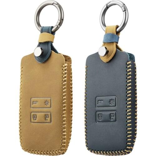 Leather Car Key Cover key Case for Renault Fluence Duster Megane Kadjar Clio Car Styling