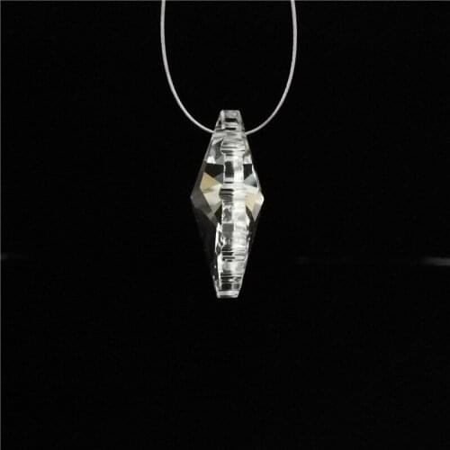 Chandelier Crystals Shell Shape 30pcs/Lot 38mm Transparent Color Glass Prism Pendants For Chandeliers