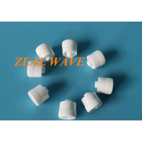 Luer Male Plug Luer Plug Female Thread Plug Cap Luer Plug Plastic Pipe Plug PP Three-way Valve Protective Cap Plug 50PCS