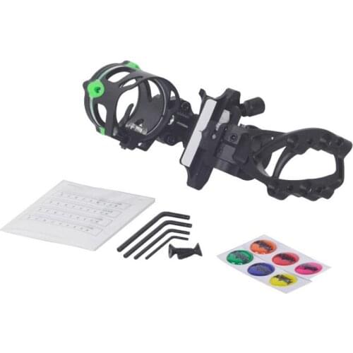 Archery Compound Bow Sight Micro adjust Sight 4X Lens And Single Pins High Precision Bow and Arrow Sight