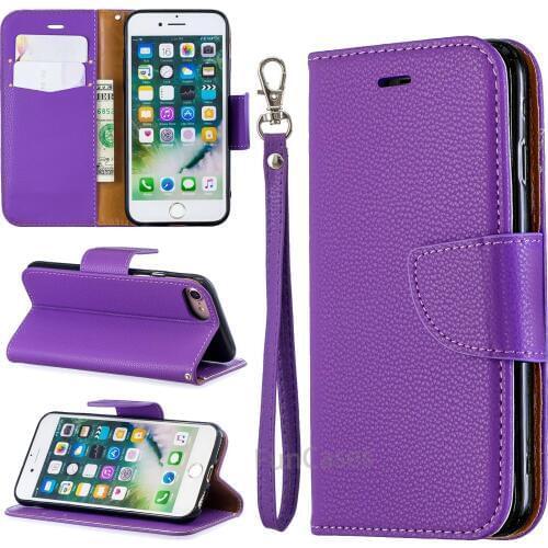 Magnet Leather Wallet Case For iPhone 7 8 case ard slot flip cover iphone 7 case For iPhone 8 Case With Card Holder Phone Bag