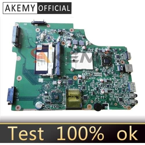 AKEMY V000185580 Laptop Motherboard For Toshiba Satellite L505 L505D 1310A2250810 Socket S1 DDR2 Main Board Free cpu