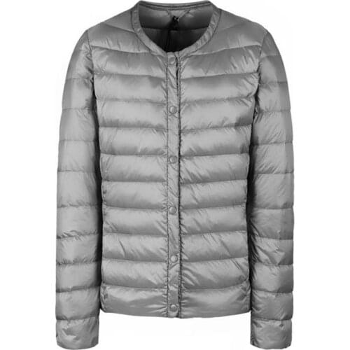 Trendy New Women Ultra Light Down Jacket Winter Plus Size 3XL Coat Slim Casual White Duck Down Short Coats Female Warm Parka