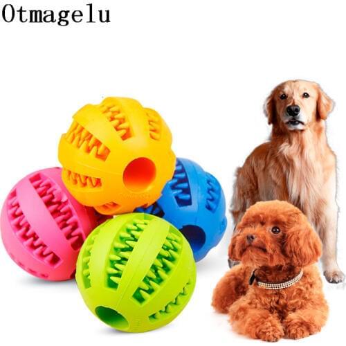 Soft Rubber Pet Dog Cat Toy Ball Dog Toothbrush Chew Treat Cleaning Tooth Reward Food Dog Puppy Training Interactive Pet Toys